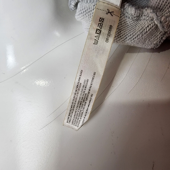 Anthropologie Jason  Yun Peace Dove Ruched Gray Pullover Sweatshirt Size Small - Picture 12 of 14